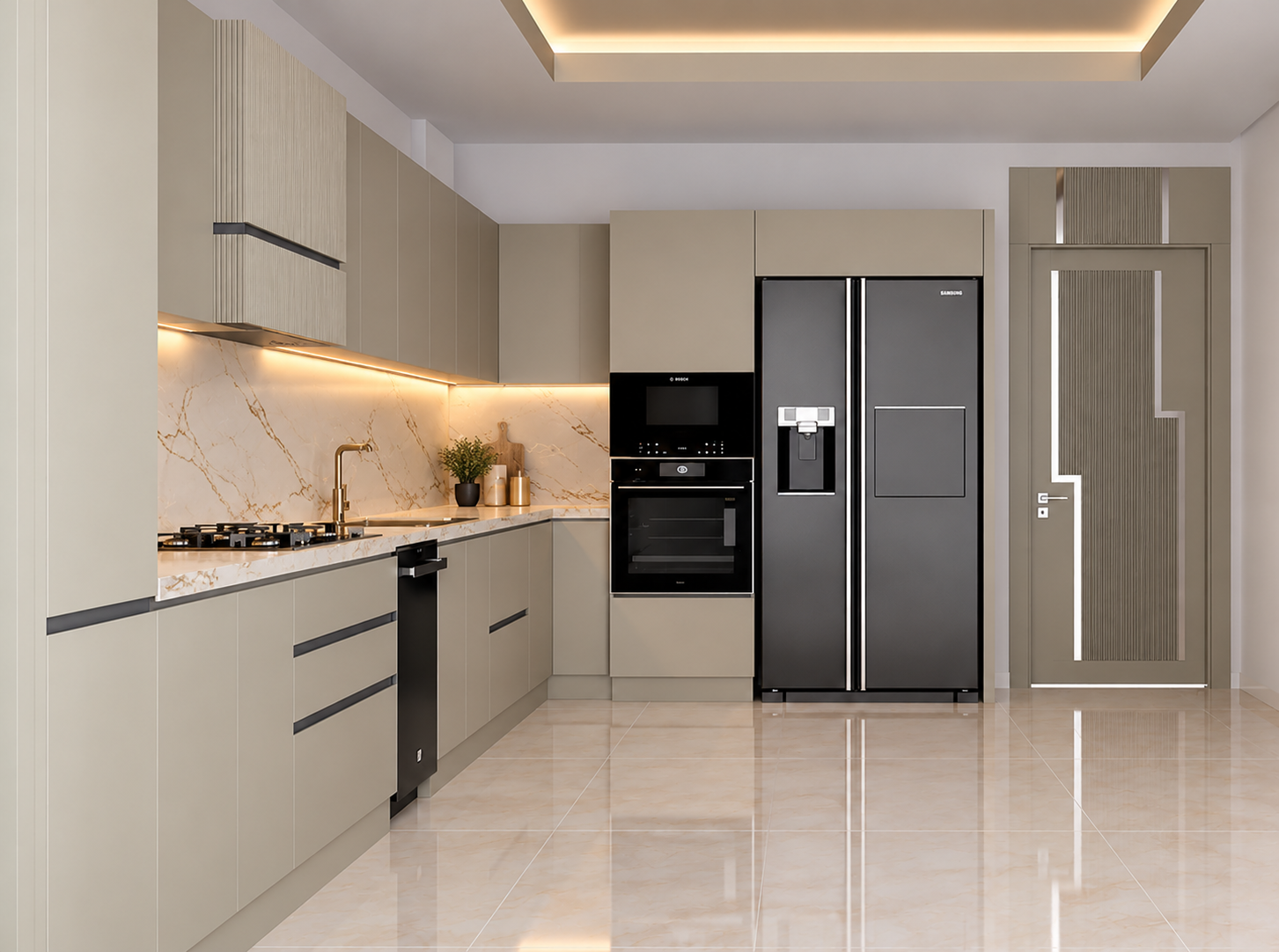Cuisine MG-216 MDF Laqué