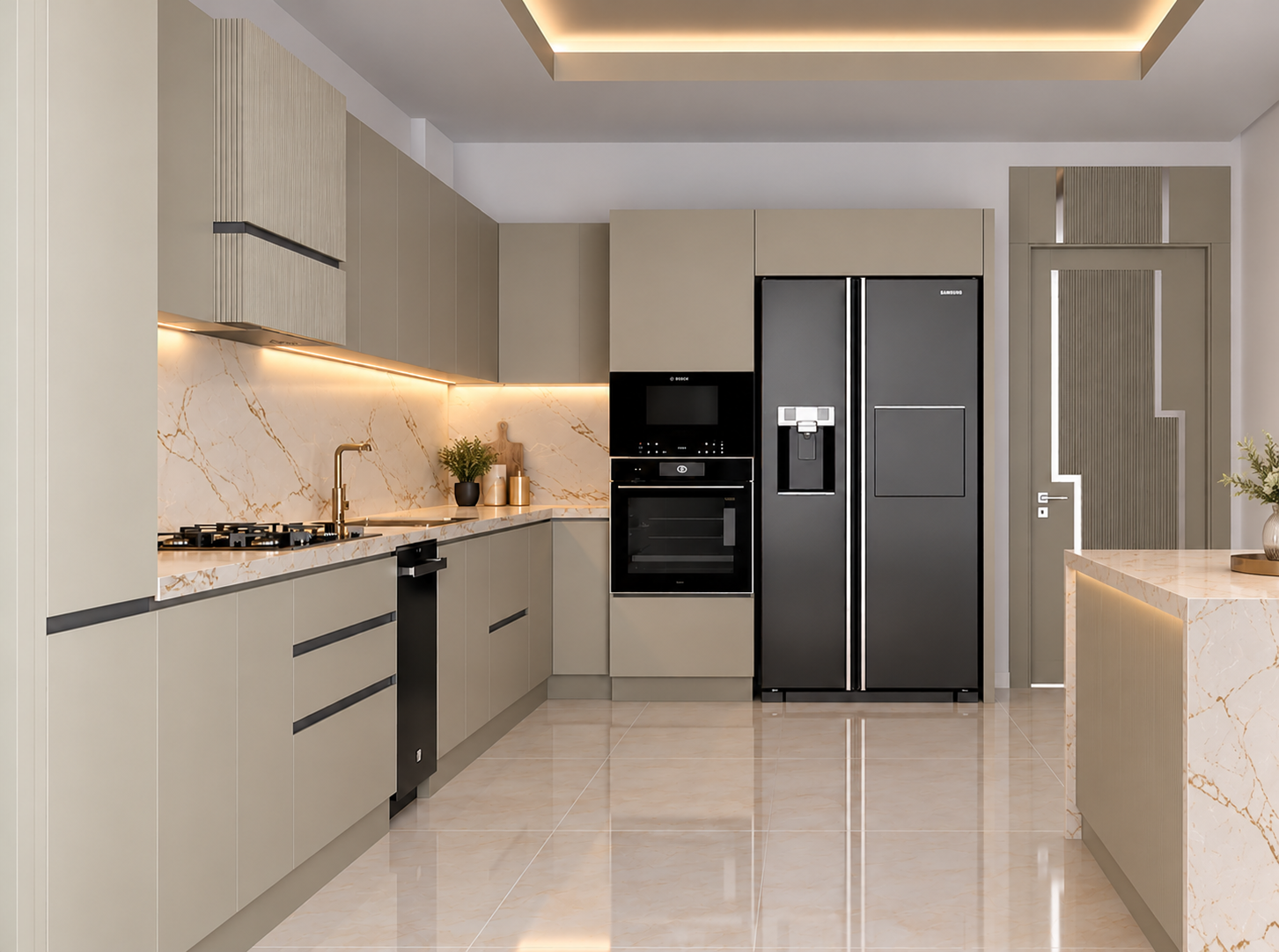 Cuisine MG-216 MDF Laqué