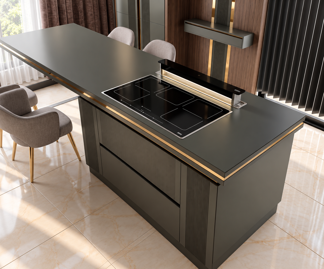 Cuisine MG-217 MDF Laqué