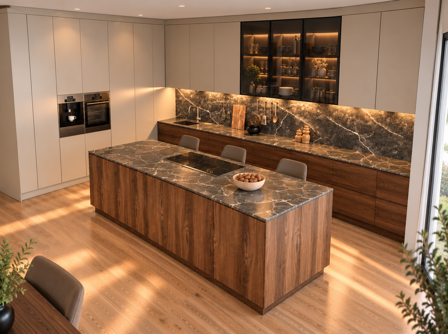 Cuisine MG-219 MDF Mélaminé et laqué