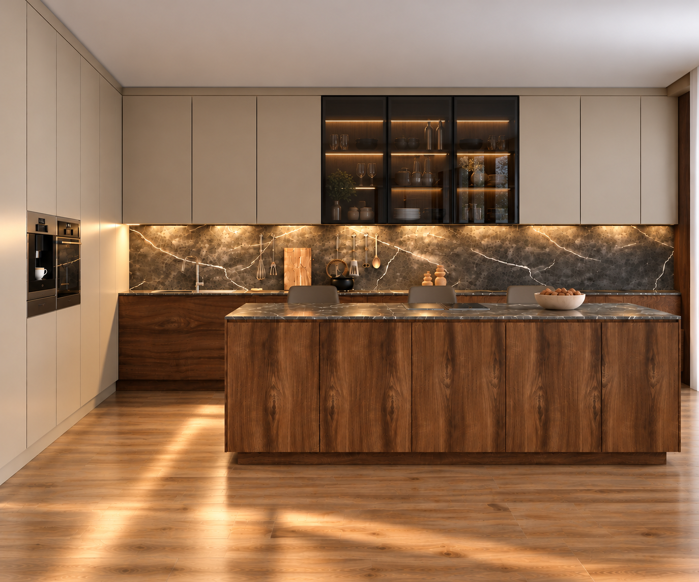 Cuisine MG-219 MDF Mélaminé et laqué