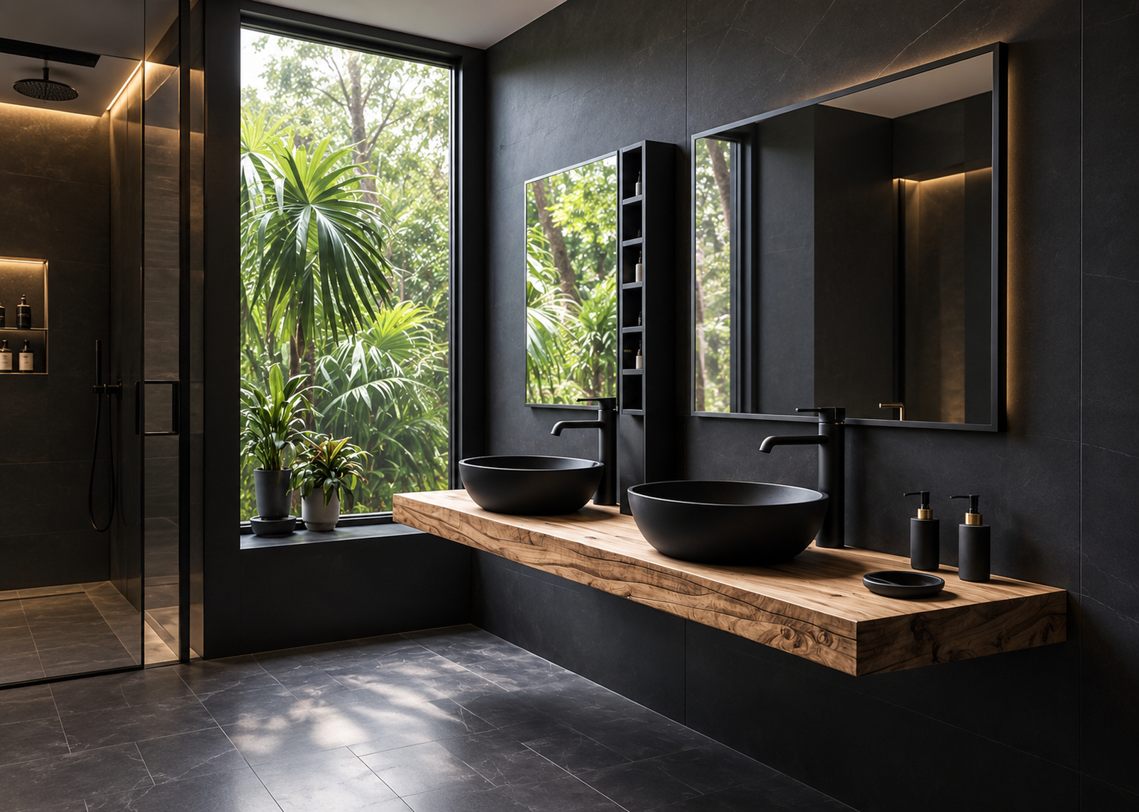 SDB-1011 Salle de bain laquée personnalisable