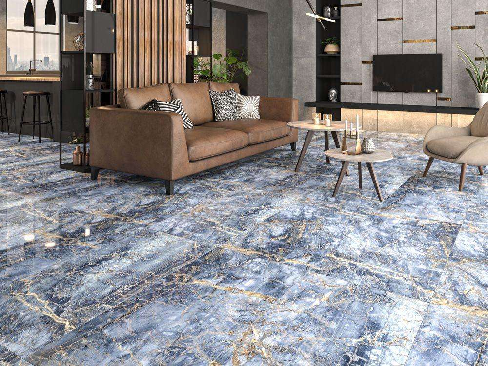 QUA - Carrelage Porcelaine  60x120x07 Notte Blue