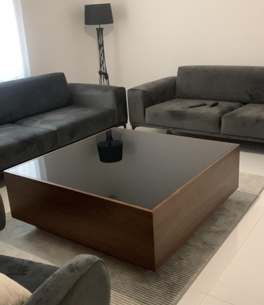 Table basse MDF mélaminé 35x120x120