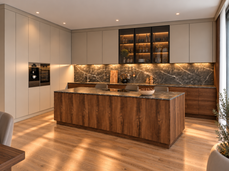Cuisine MG-219 MDF Mélaminé et laqué