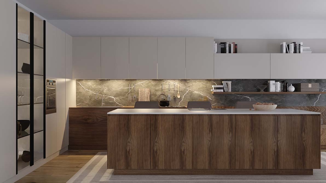 Cuisine MG-219 MDF Mélaminé et laqué