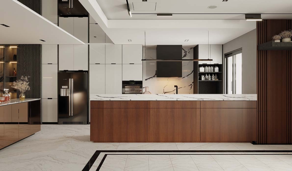 Cuisine MG-222 MDF Mélaminé et laqué