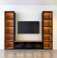 Ensemble unité tv MDF Laqué
